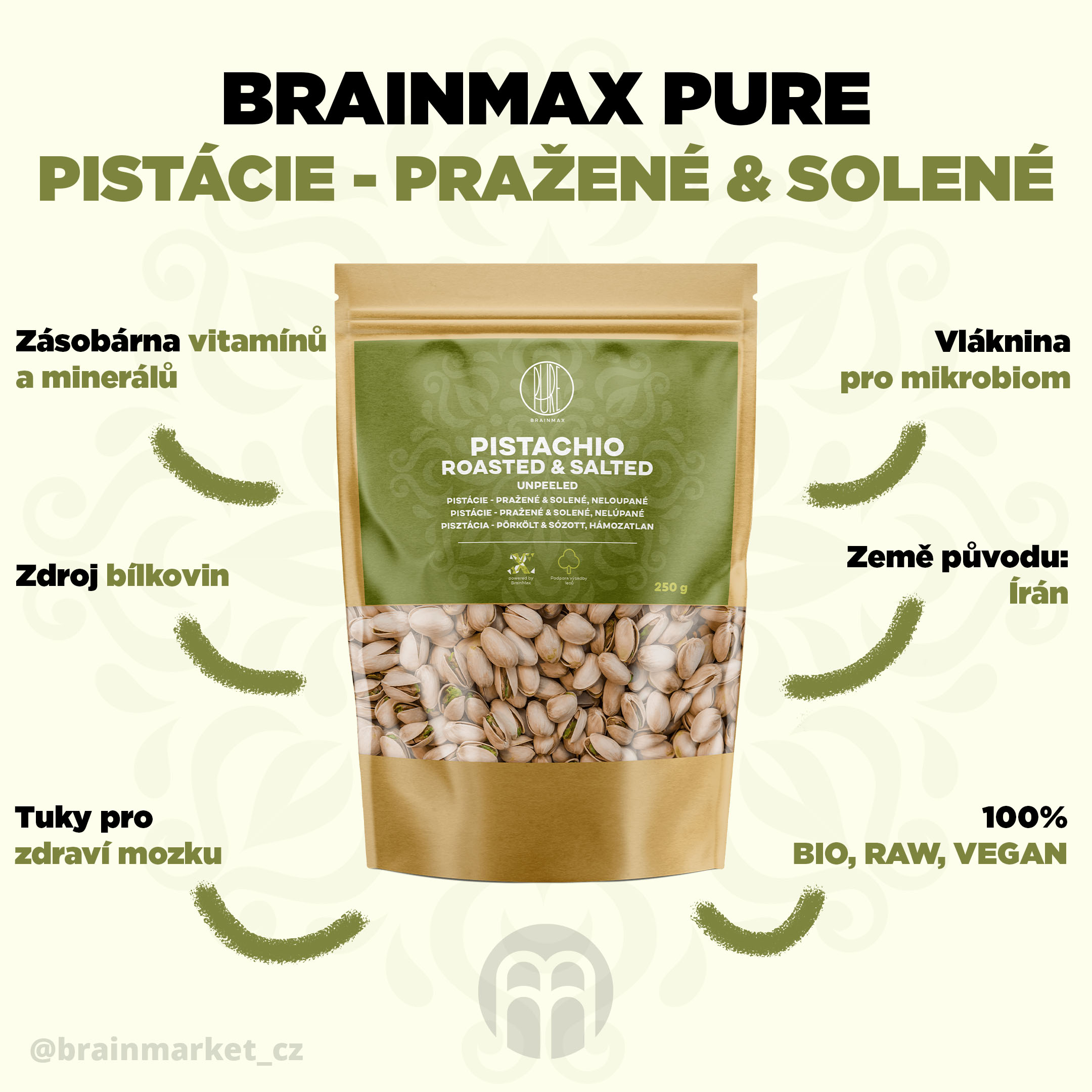 pistachio roasted and salted infographics brainmarket CZ V2